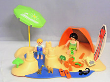 Playmobil aus 4149 Strandmuschel Surfbrett Sonnenschirm Spielzeug 2 Figuren #2