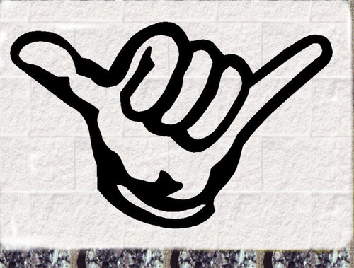 Hang loose aufkleber - aufkleber, kite