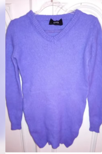 Angora pullover violett 36 - angora,