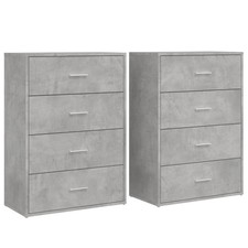 Sideboards 2 Stk. Betongrau