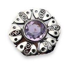 Original Karl Karst Anhänger mit Amethyst 800 Silber 20. Jhd.