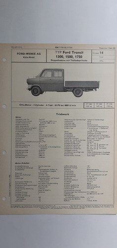 Ford transit 1300 - 1300, 1500