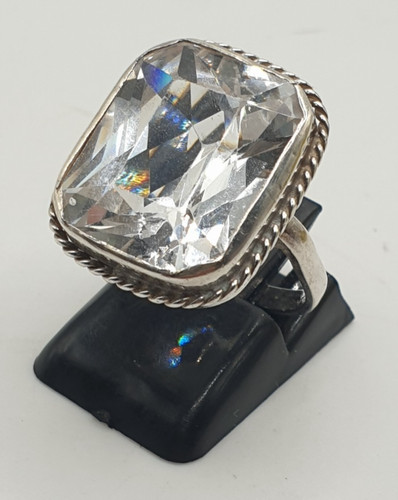 Ring silber durchsichtiger - silber,