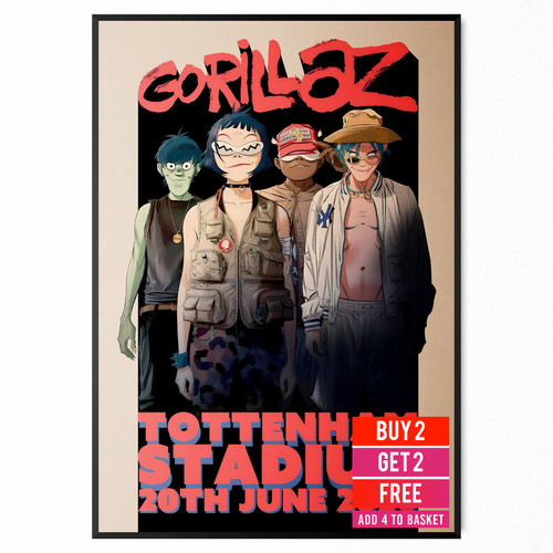Gorillaz tour poster - tour,
