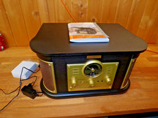 Technaxx TX 103 Nostalgie Plattenspieler Kassette Cd Radio AUX In  Bluetooth Di