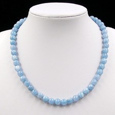 BAILYSBEADS Aquamarin-Kette