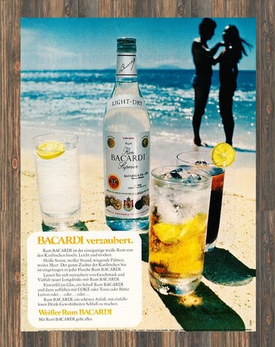 Bacardi reklame werbeanzeige - reklame,