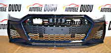 Original Audi A6 RS6 4K C8 Stoßstange Stoßfänger Vorne Front Bumper Carbon Blau