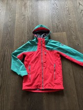 Dare2be Regenjacke Outdoor Jacke Neonrot Türkis wenig getragen Gr 164