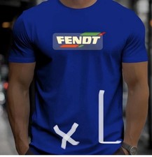 FENDT T-Shirts Blau 100%