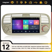 8-Kern Android 12 Fiat 500