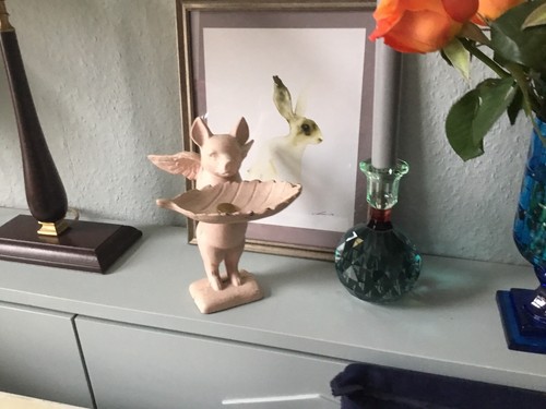 Dekofigur gusseisen schwein - dekofigur,