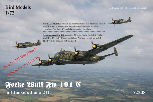 Focke wulf 191 mit - 191, 4x