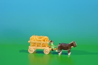 Miniaturen leiterwagen stroh - miniaturen,