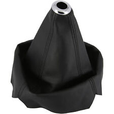 Universal Schaltsack Schaltmanschette aus Kunstleder mit Chrom-Ring | Schwarz