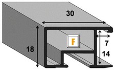 Bilderrahmen/Aluminiumrahmen "De Luxe", B-WARE, RESTPOSTEN SONDERPREIS