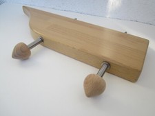 GARDEROBEN-BORD KLEIN / 2 HAKEN / BUCHE MASSIV!