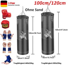 Boxsack Set 20/25kg Boxhandschuhen Gefüllt Punching Training Bag mit Handschuhe