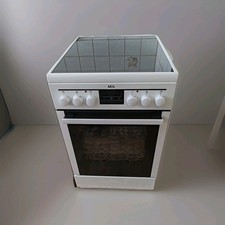 AEG Elektro-Standherd CCB50090BW mit Ceranfeld und Backofen – Neuwertig In17268 