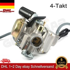 24mm Vergaser komplett mit E-Choke China 4-Takt für Roller GY6 125ccm REX RS DE