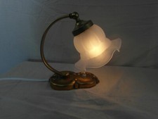 Tischlampe Art Deco Glasschirm