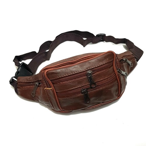 Leder bauchtasche - leder,