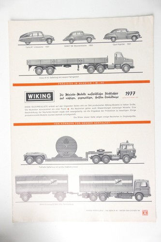 Wiking 1977 katalog - katalog, h-24959