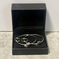 Seltene Vintage Versace Ohrringe große Creolen Silber 925 59mm Donatella Original Box