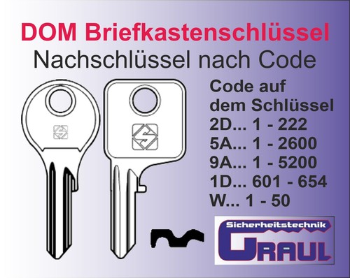 Dom schlüssel dm63 - dom, dom-1d/dm63
