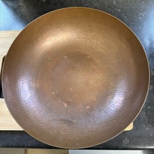 Vintage L R I Borrowdale Kupfer handgeschlagen Schale 25,5 cm Durchmesser