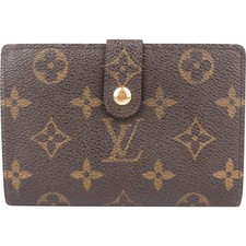 Louis Vuitton Canvas Monogram Compact Clip Wallet Portemonnaie Geldbörse