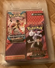 Pokémon Karten Booster 2er Pack Blister Ewige  Rivalen & Paradoxrift NEU OVP