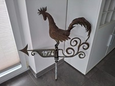 Metall Hahn Huhn Figur