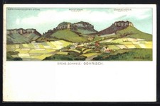 Lithographie Gohrisch /Sächs