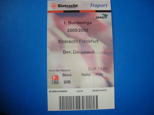 Ticket eintracht - 05/06,