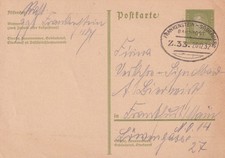 Bahnpost FRANKENSTEIN - SILBERBERG, Frankensteiner Kreisbahn, Kleinbahn in N./S.