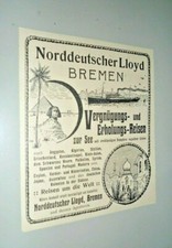 Alte Reklame Werbung Seefahrt