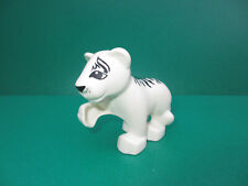 Lego 1x  Duplo Tier Baby sibirischer Tiger weiß Safari Zoo Katze Löwe  (121122D)