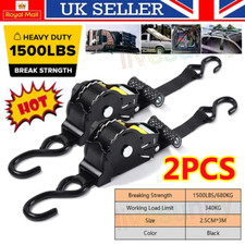 2 Stück Automatik Zurrgurt Spanngurt mit S-Haken 3,0m x 25mm 680daN Ratschengurt