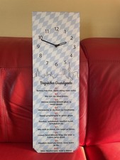 Wanduhr Bayrisches Grundgesetz Glas