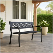 Gartenbank Metallbank Schwarz