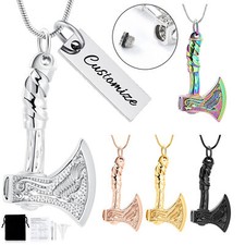 Viking Thor Axt Einäscherungsschmuck Für Asche Für Frauen Männer Urne Halskette