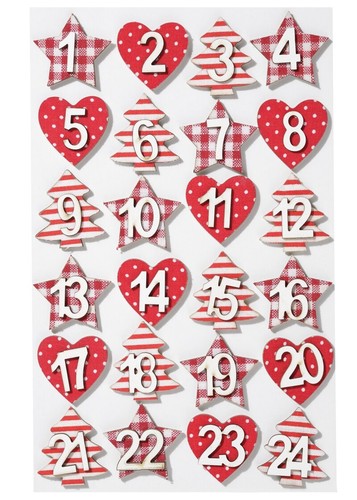 Holzzahlen stoffdesign 24 - holzzahlen-stoffdesign, 1-24