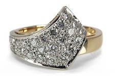 Ring Brillanten insg ca 0,50