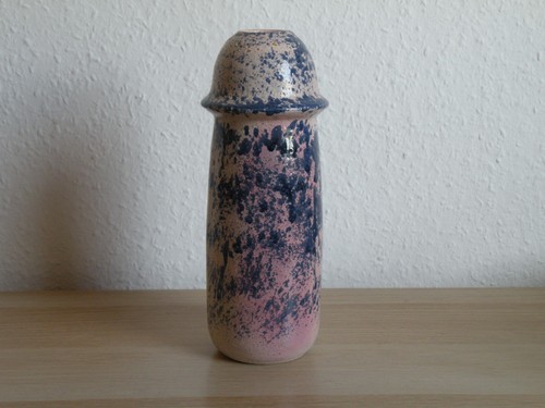 Rosa blau studiokeramik vase - blau,