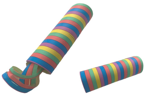 Luftschlangen rollen bunt - rollen,