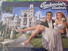 Werbeschild Orginal Budweiser - Budvar ,neu