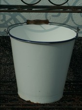 Alter emalierter eimer - eimer, "