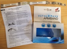 Vital Maxx Power Armband mit Spezial Hologramm Silikon Edelstahl Sport zu hause