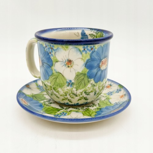 Tasse mit untertasse - mit, bunzlauer